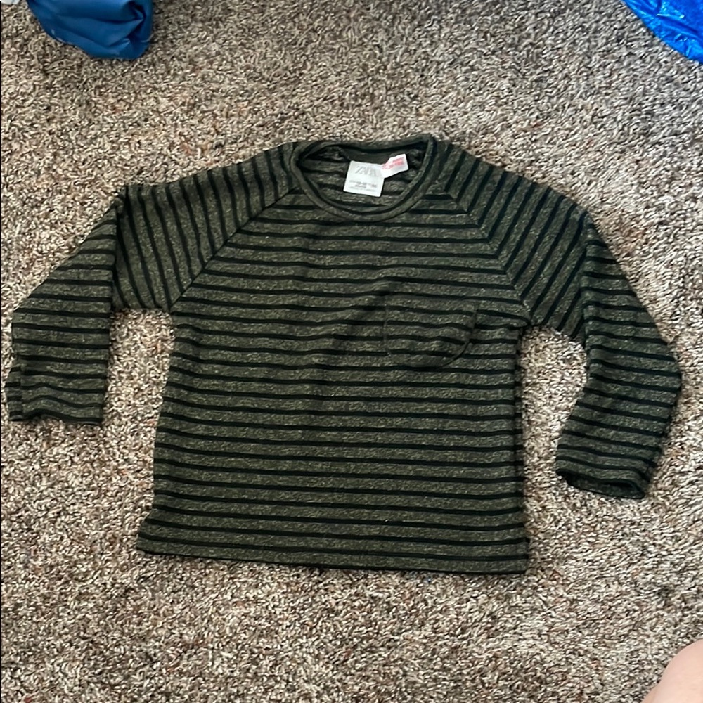 Zara Striped Kids Long Sleeve Shirt